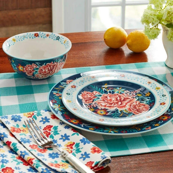 ❤️ 12 Piece Set New Pioneer Woman Keepsake Floral Dinnerware Set - Picture 6 of 6